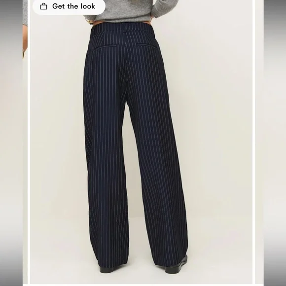 Alex Mid Rise Pant in midnight stripe - Picture 2 of 2